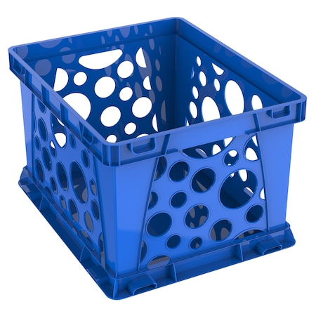 Storex Large File Crate, Blue 61460U03C